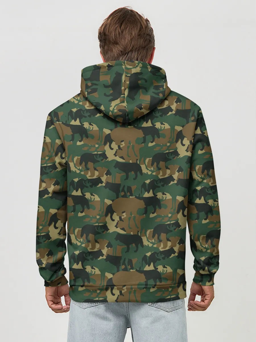 Худи мужской база хлопок / Звери