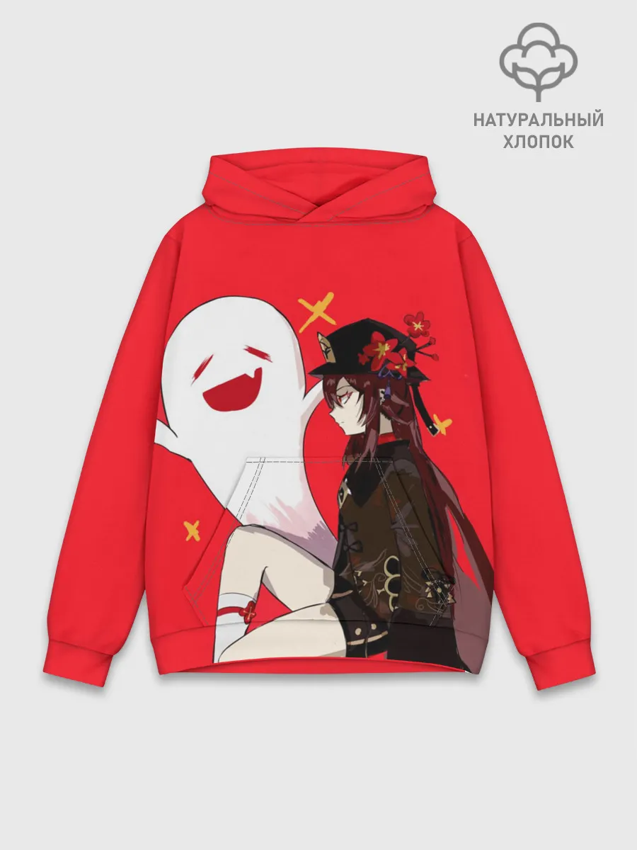 Худи мужской база хлопок / Ху Тао | Hu Tao | Genshin Impact