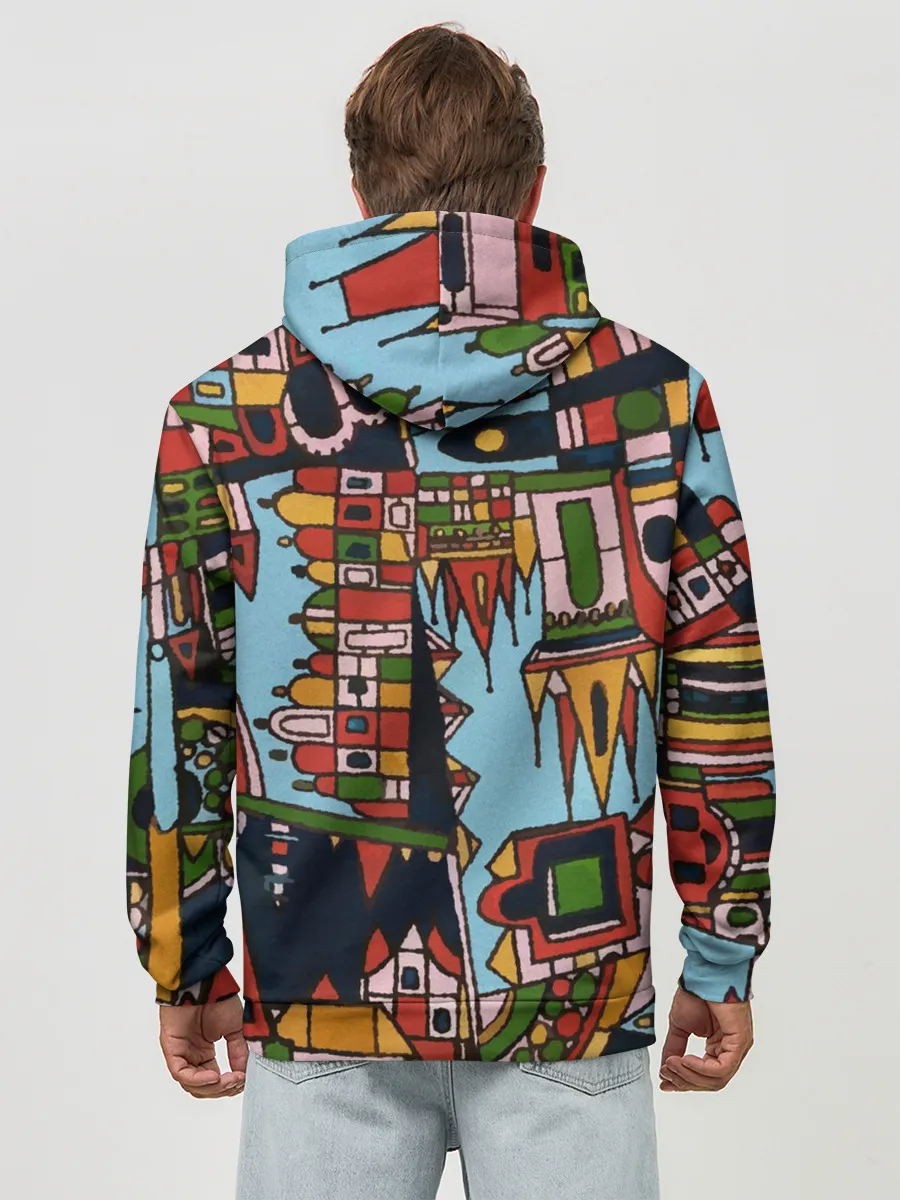 Худи мужской база хлопок / Рождество в Праге