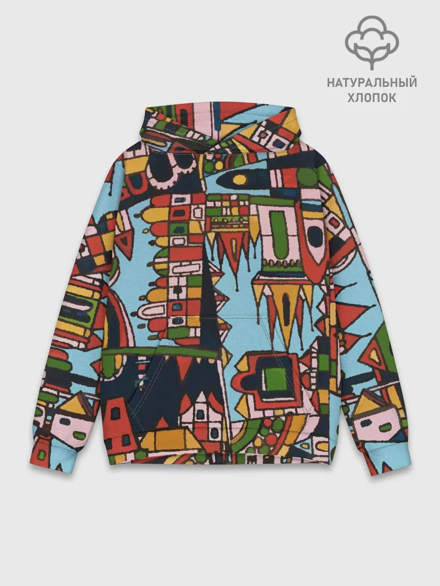 Худи мужской база хлопок / Рождество в Праге