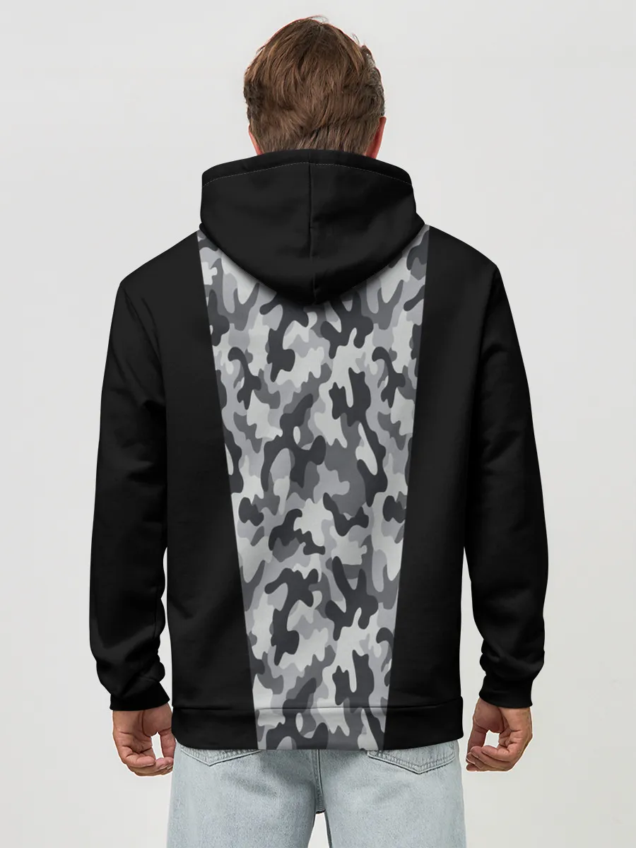 Худи мужской база хлопок / Стиль - Камуфляж