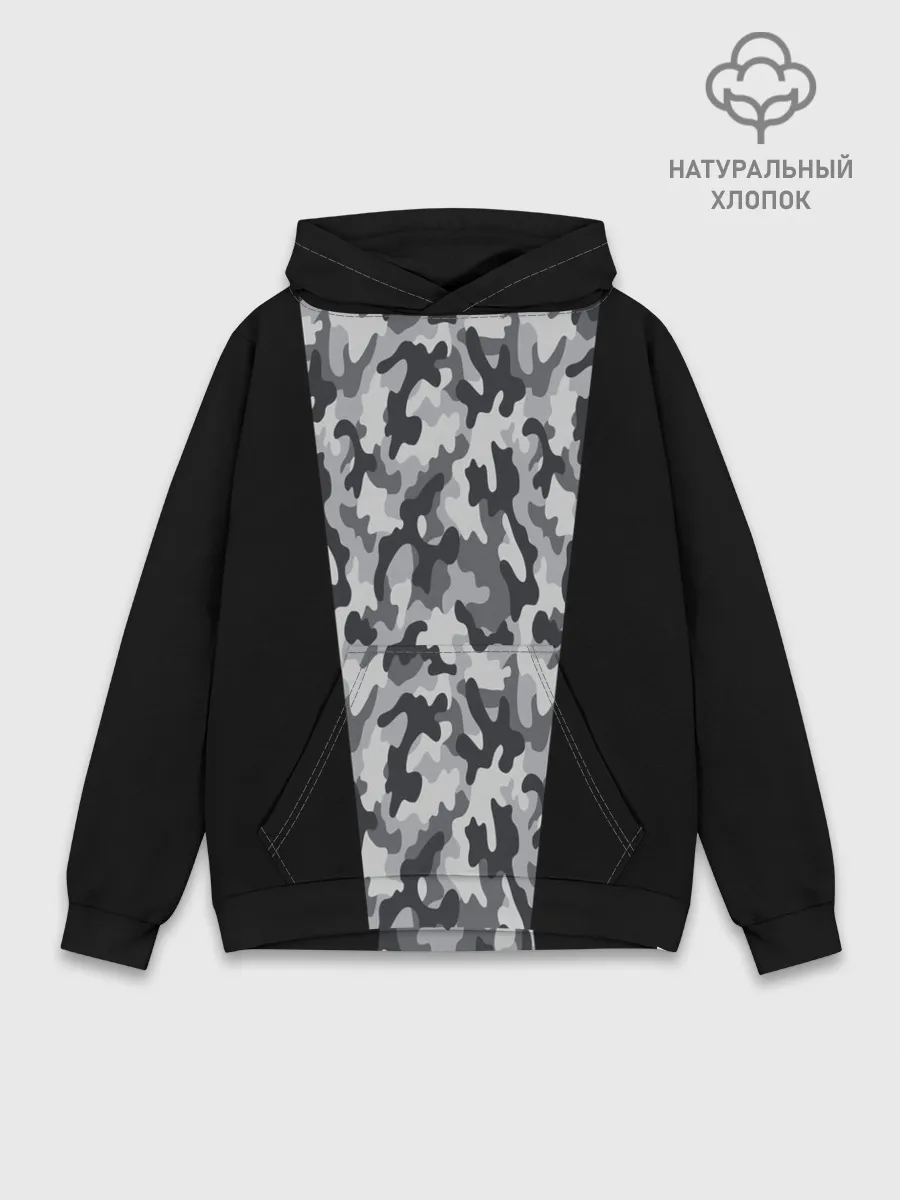 Худи мужской база хлопок / Стиль - Камуфляж