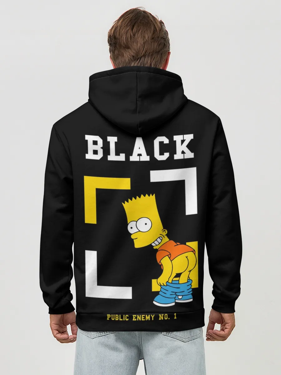 Худи мужской база хлопок / Симпсоны х ON BLACK