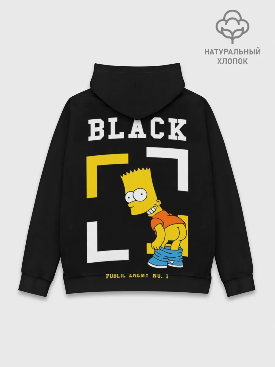 Худи мужской база хлопок / Симпсоны х ON BLACK