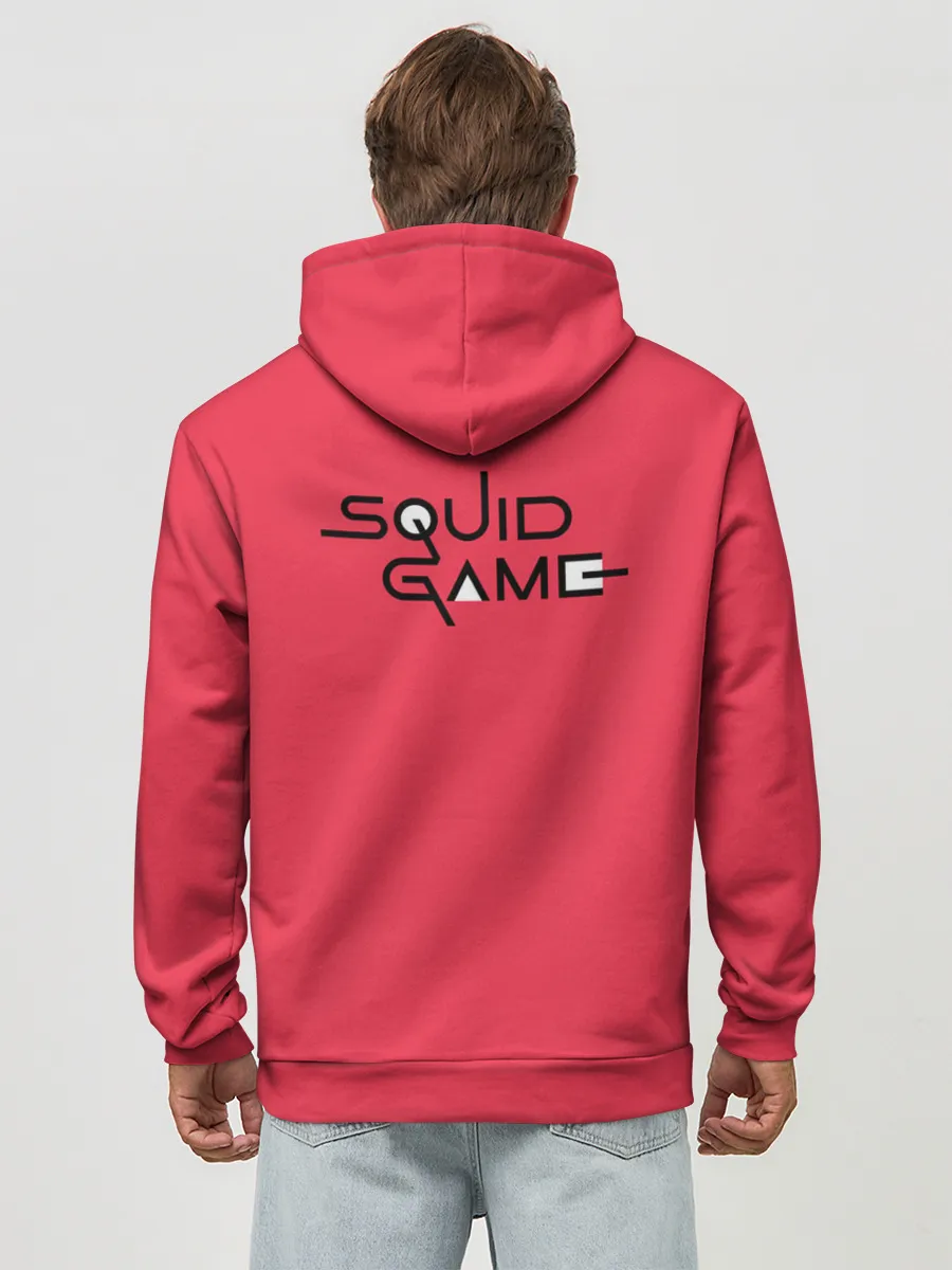 Худи мужской база хлопок / Игра в кальмара: шагающие стражники