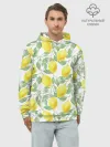 Худи мужской база хлопок / Лимоны 3d