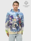 Худи мужской база хлопок / Genshin Impact: Ци Ци.