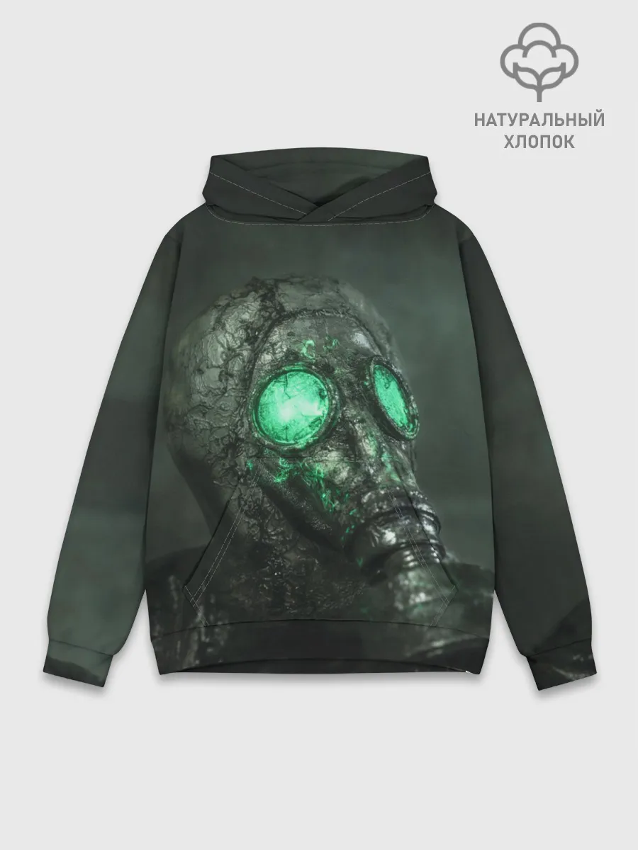 Худи мужской база хлопок / Chernobylite-маска