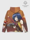 Худи мужской база хлопок / Genshin Impact: Сяо Лин.