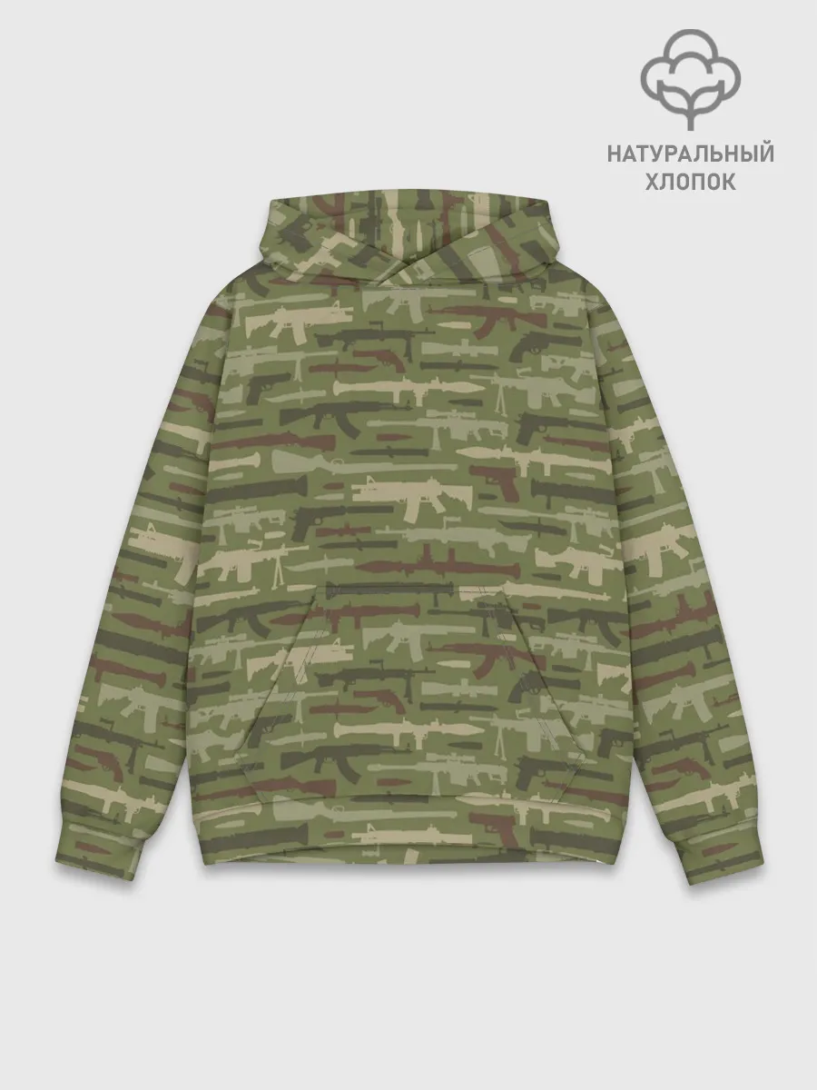 Худи мужской база хлопок / Оружие