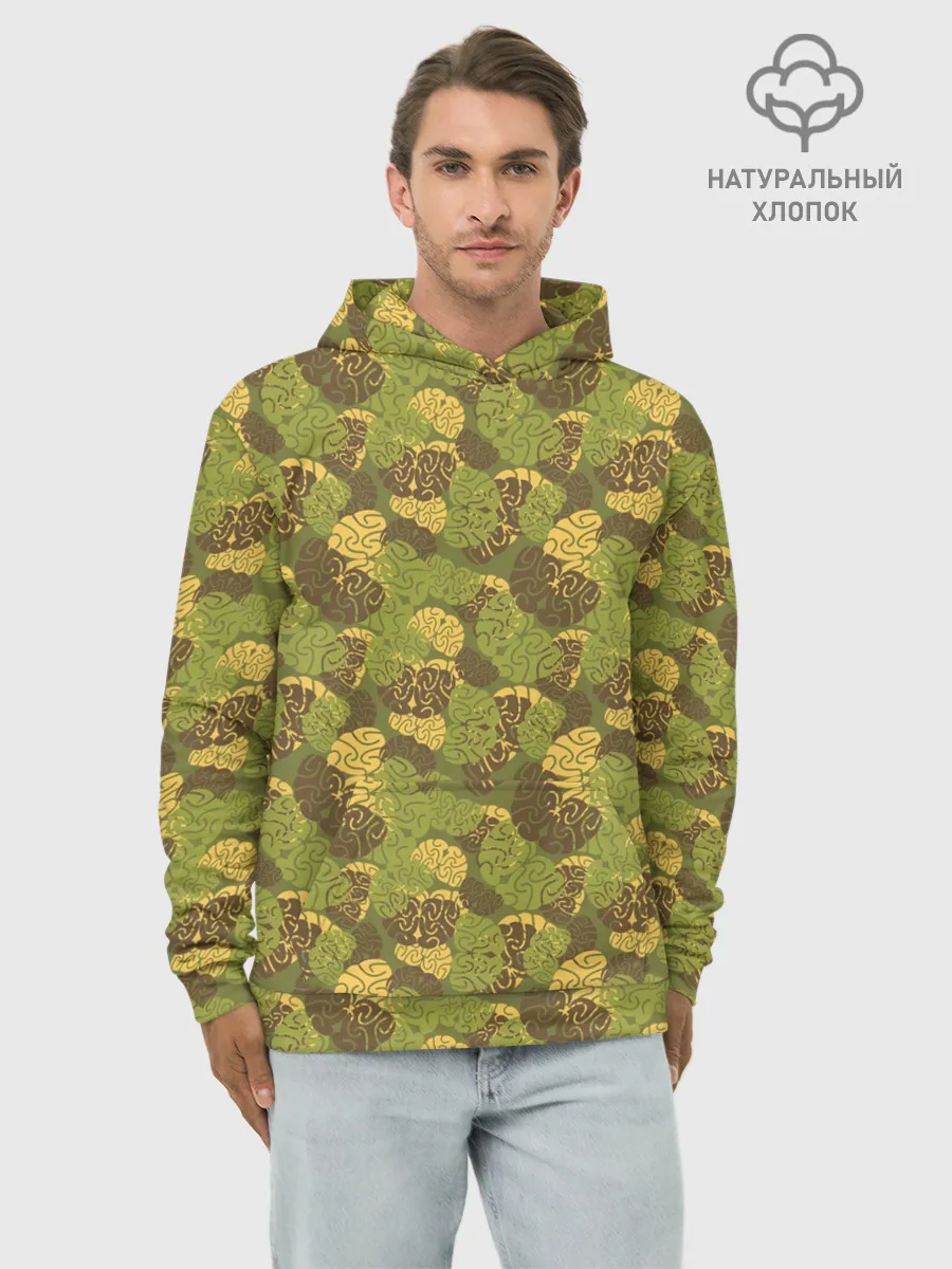 Худи мужской база хлопок / Мозги