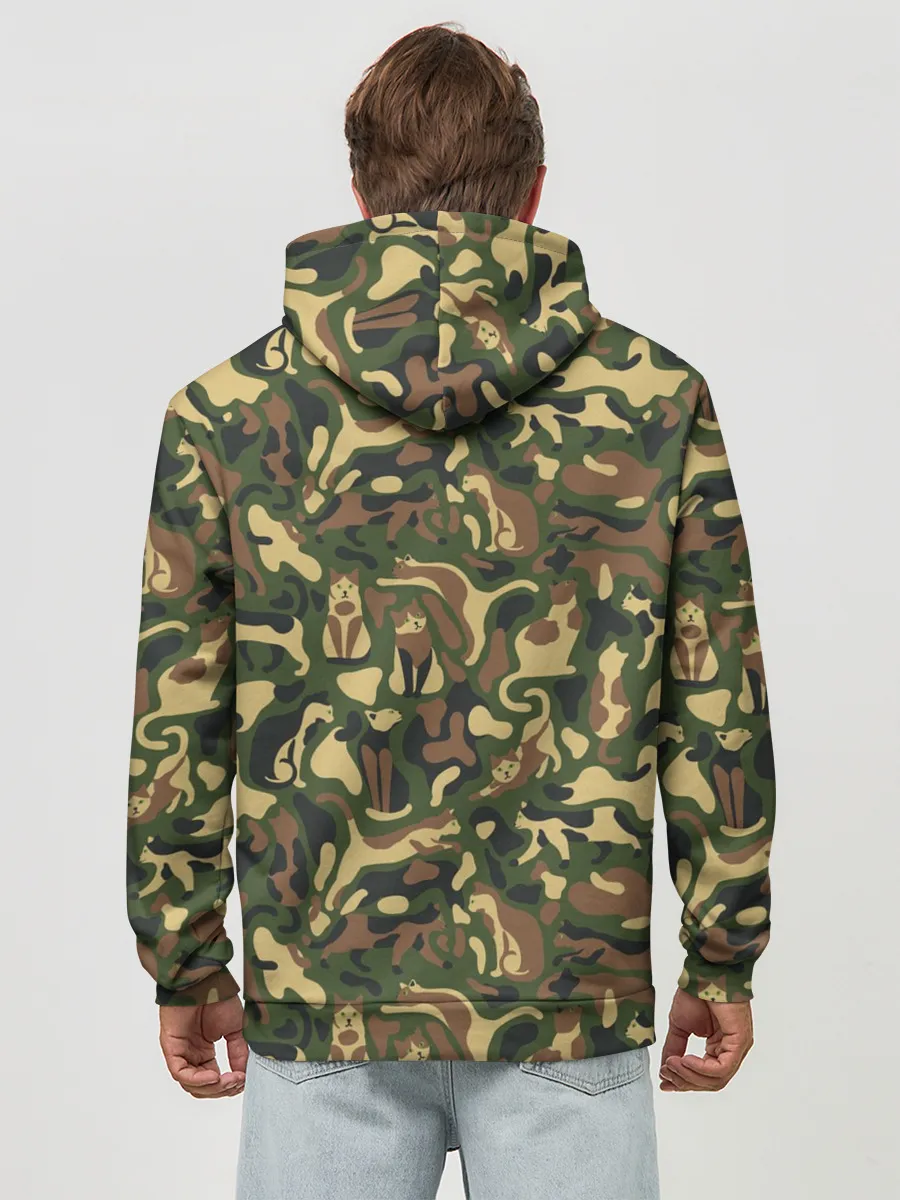 Худи мужской база хлопок / Коты и Кошки