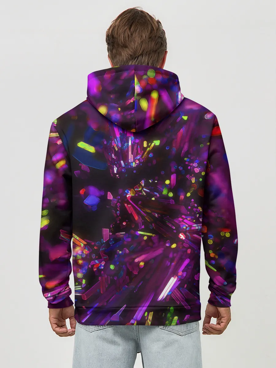 Худи мужской база хлопок / Фиолетовый бриллиант