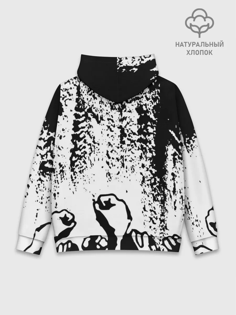 Худи мужской база хлопок / АНАРХИЯ / РЕВОЛЮЦИЯ,