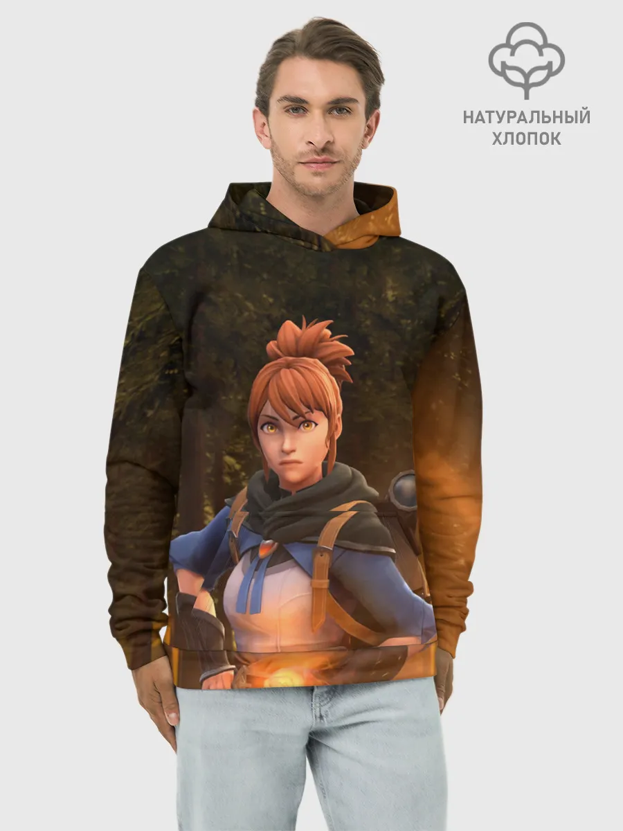 Худи мужской база хлопок / Марси в лесу