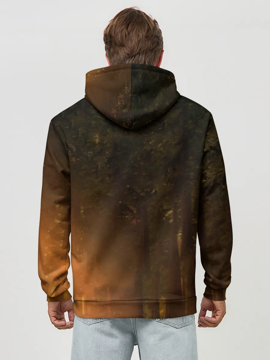 Худи мужской база хлопок / Марси в лесу