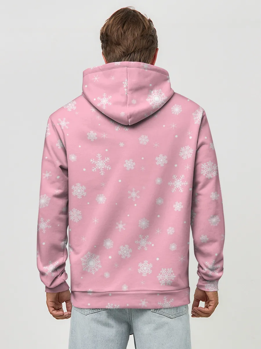 Худи мужской база хлопок / Страж в гирлянде