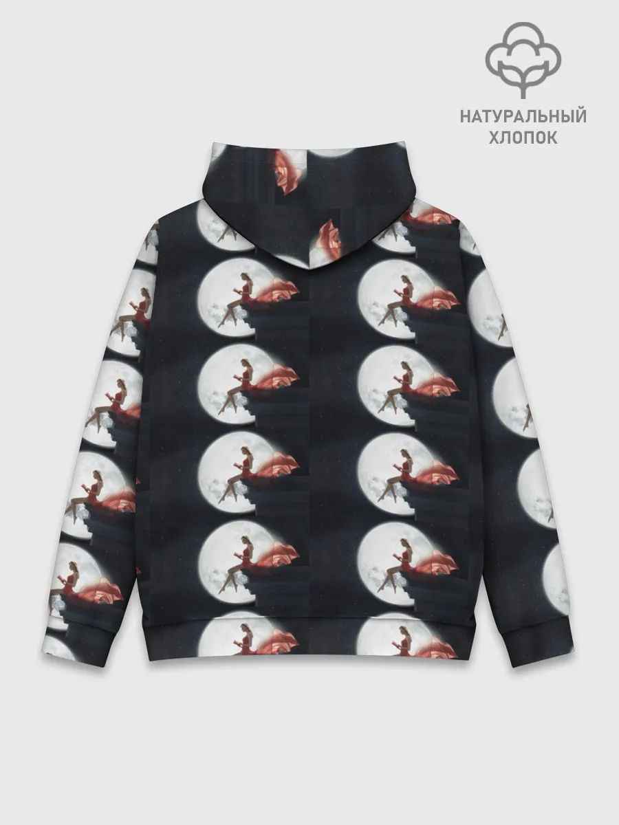 Худи мужской база хлопок / Лунная девушка