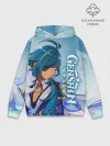 Худи мужской база хлопок / Геншин импакт: Кэйа