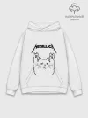 Худи мужской база хлопок / Metallica / Meowtallica.