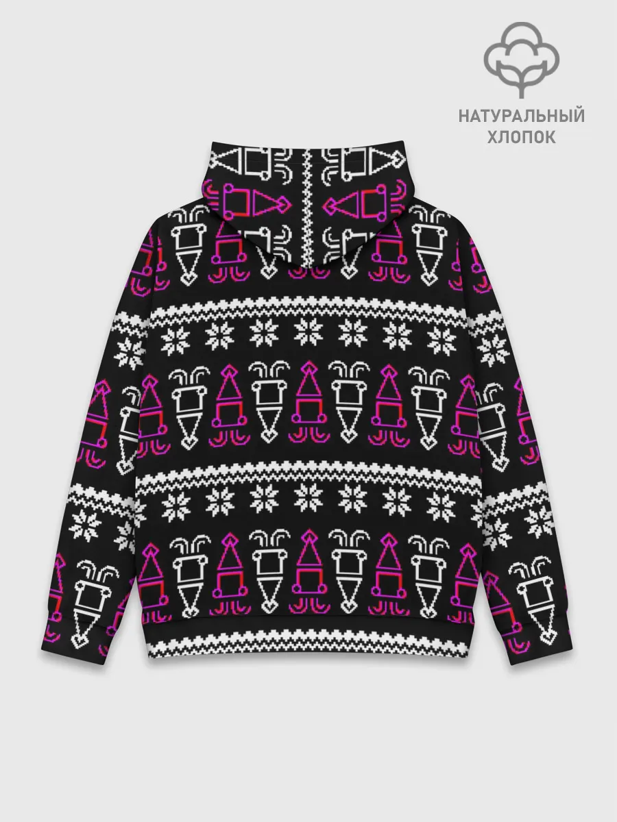 Худи мужской база хлопок / Праздник кальмара