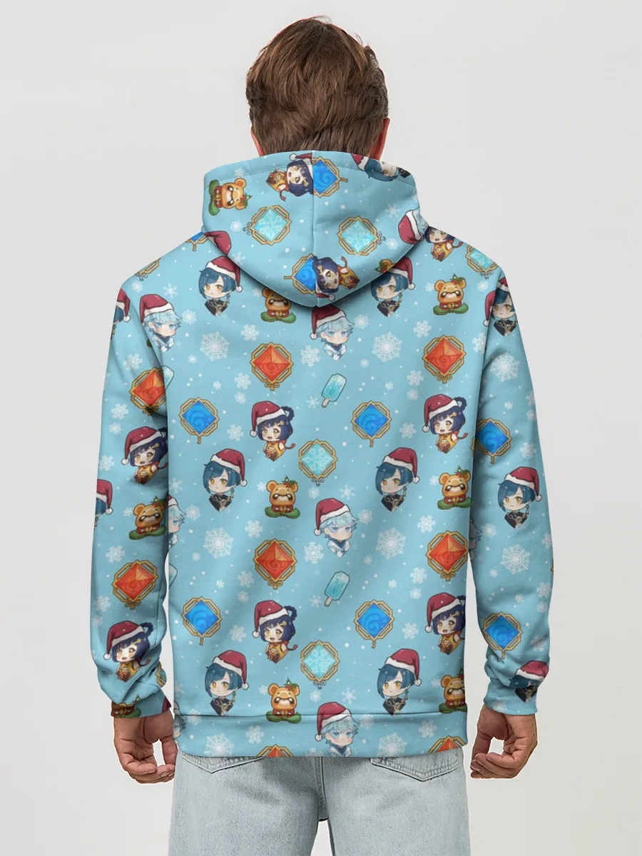 Худи мужской база хлопок / Genshin Impact Pattern