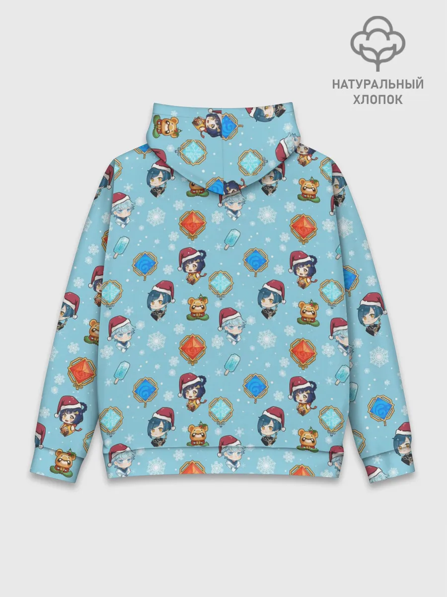 Худи мужской база хлопок / Genshin Impact Pattern