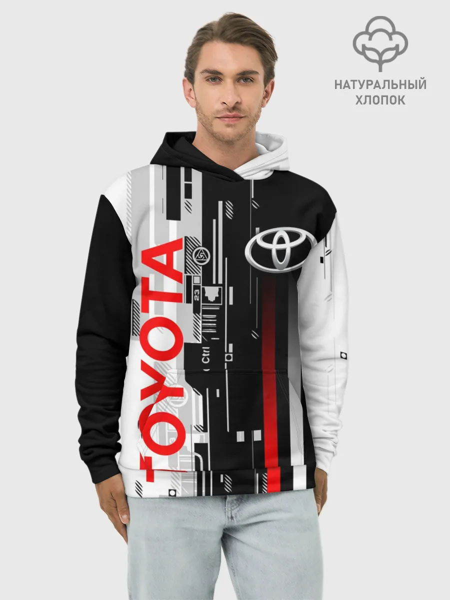 Худи мужской база хлопок / TOYOTA SORT / TOYOTA TECHNO