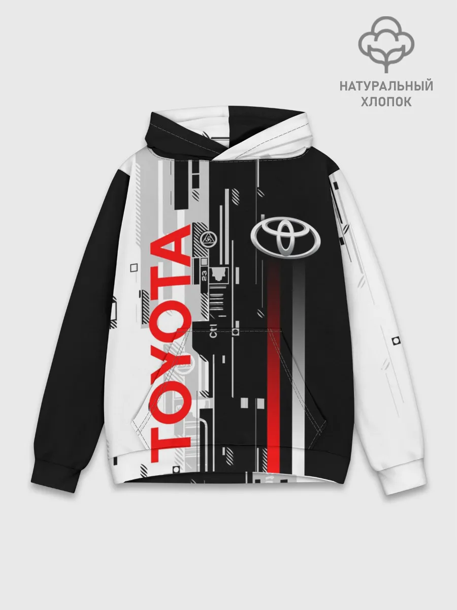 Худи мужской база хлопок / TOYOTA SORT / TOYOTA TECHNO