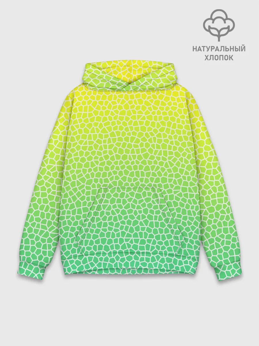 Худи мужской база хлопок / Витражная мозаика