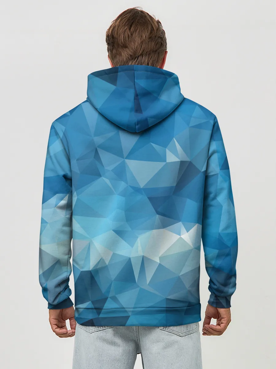 Худи мужской база хлопок / Цифровое небо