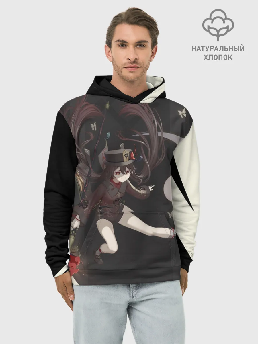 Худи мужской база хлопок / ПОХОРОННОЕ БЮРО | ХУ ТАО