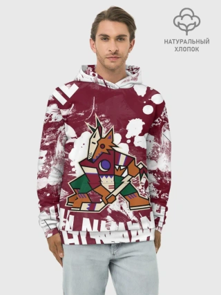 Худи мужской база хлопок / Аризона Койотис, НХЛ