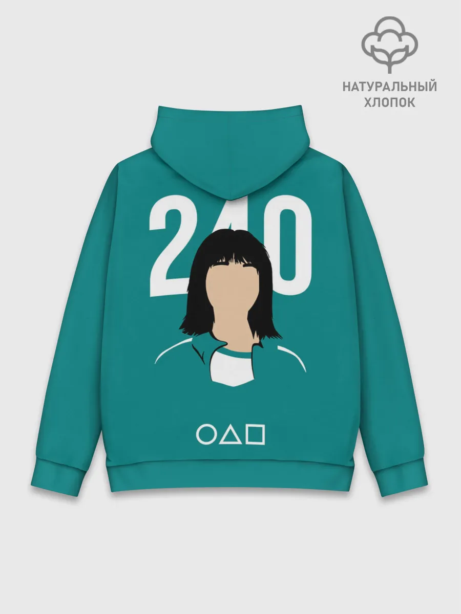 Худи мужской база хлопок / Игра в кальмара: Чи Ён 240
