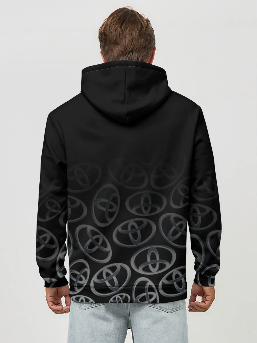 Худи мужской база хлопок / TOYOTA SPORT / LOGOBOMBING