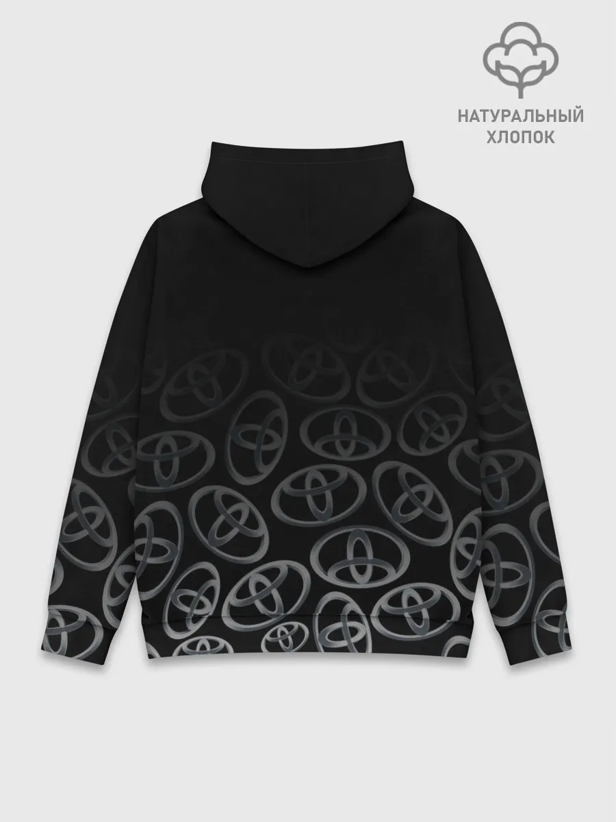 Худи мужской база хлопок / TOYOTA SPORT / LOGOBOMBING