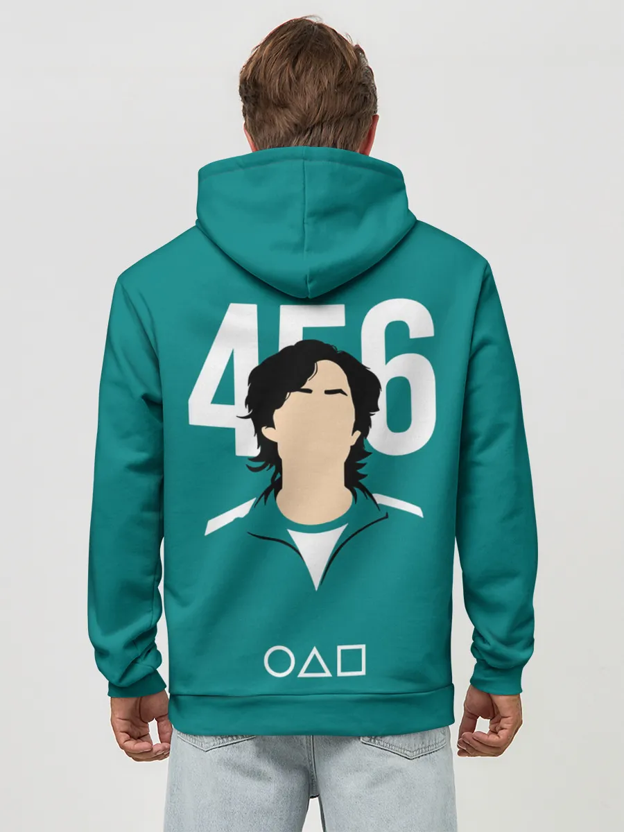 Худи мужской база хлопок / Игра в кальмара: Сон Ки Хун 456