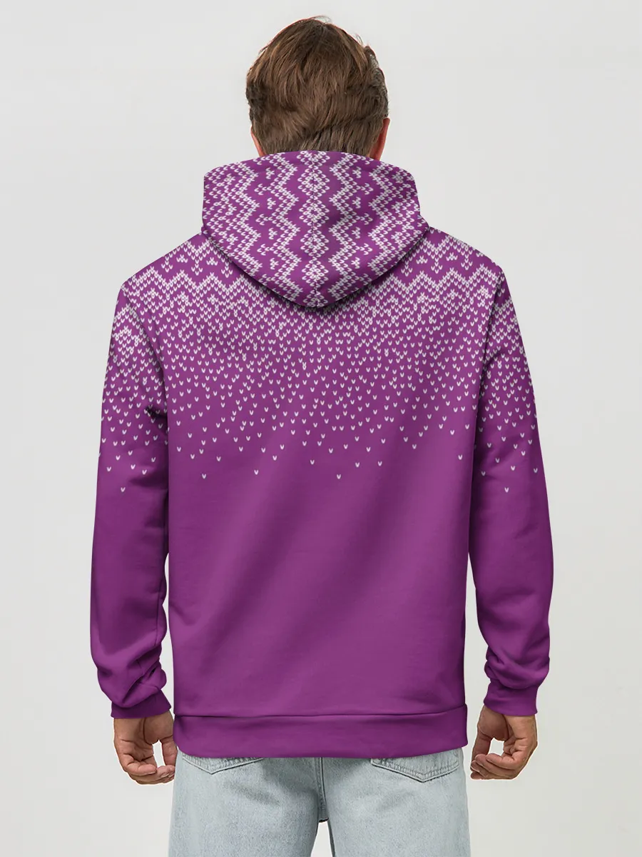 Худи мужской база хлопок / Новогодний дом.