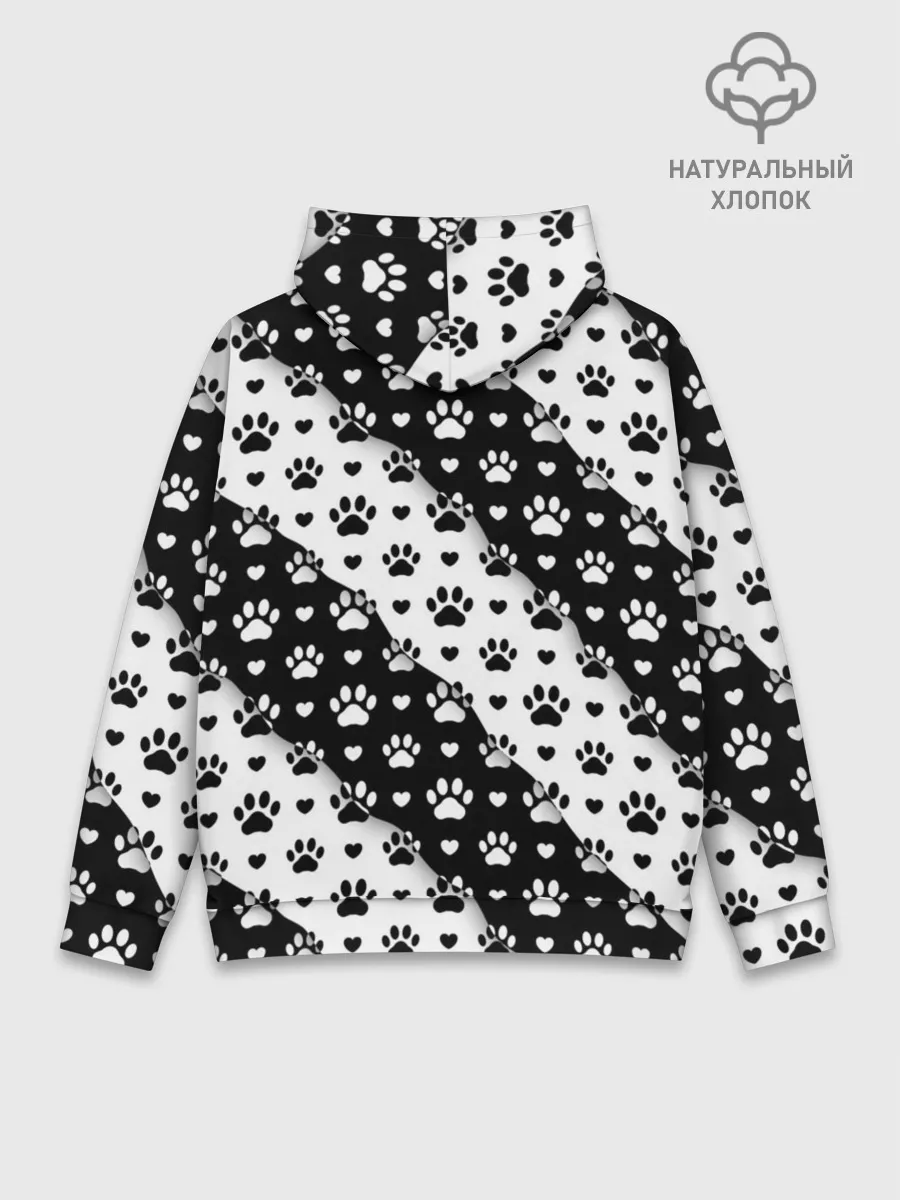 Худи мужской база хлопок / Следы от Лап