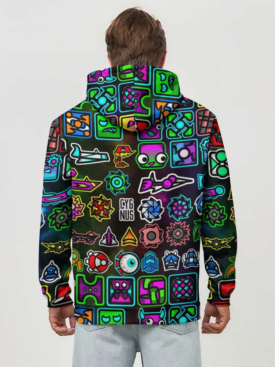 Худи мужской база хлопок / GEOMETRY DASH ГЕРОИ