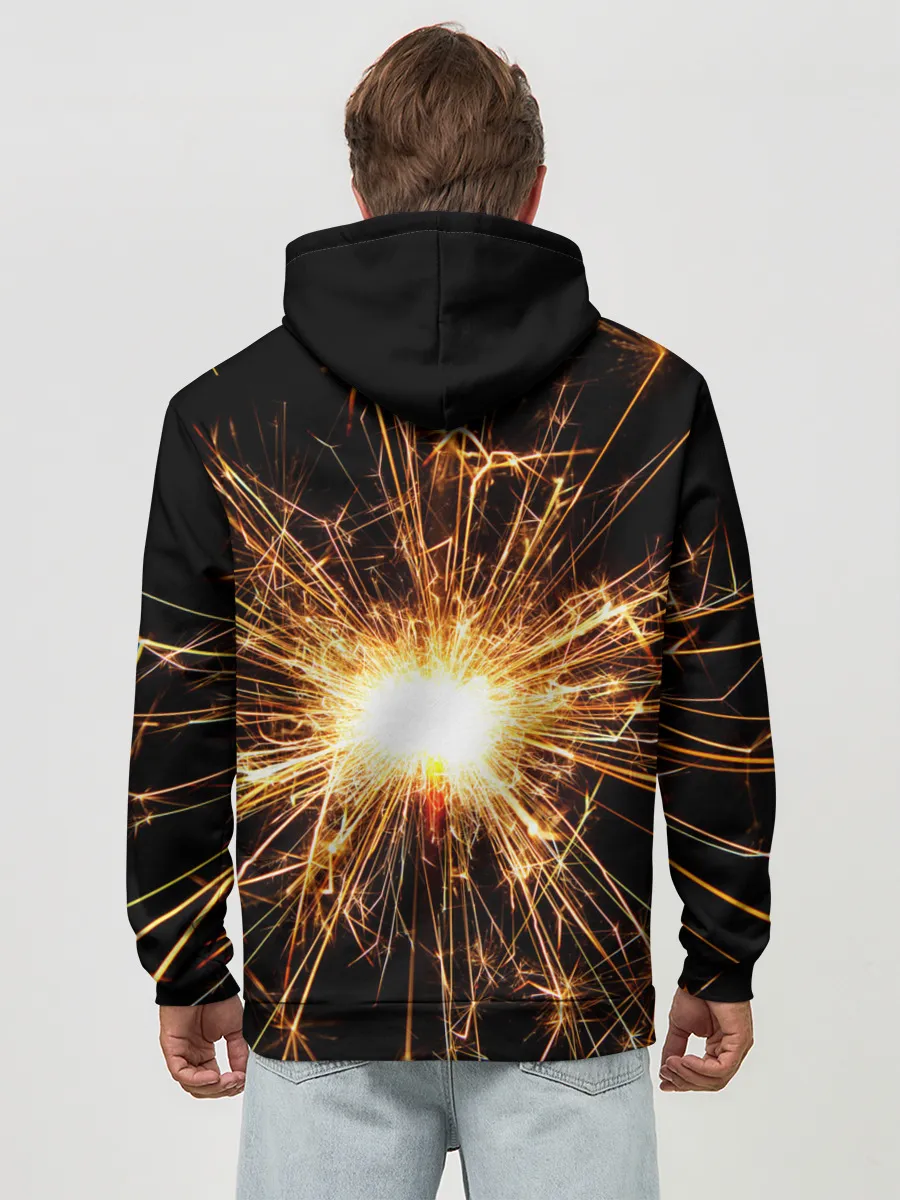 Худи мужской база хлопок / фейерверк души