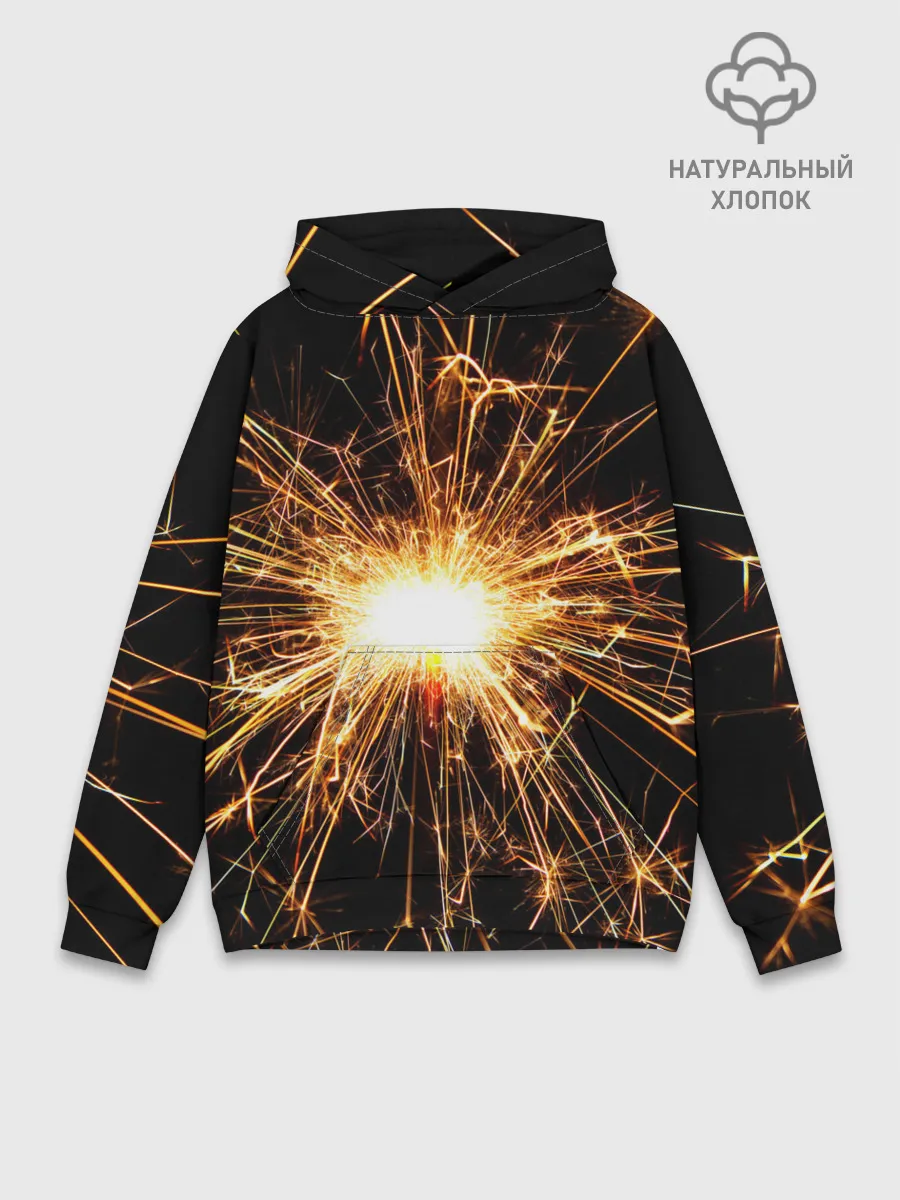 Худи мужской база хлопок / фейерверк души