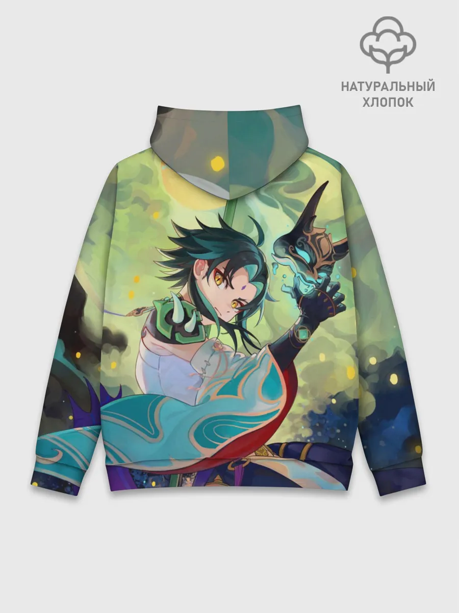 Худи мужской база хлопок / Xiao | Сяо | Genshin Impact