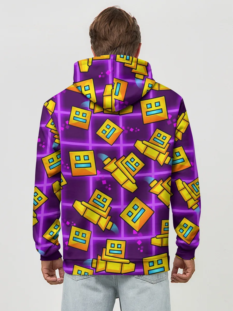 Худи мужской база хлопок / GEOMETRY DASH SPACE