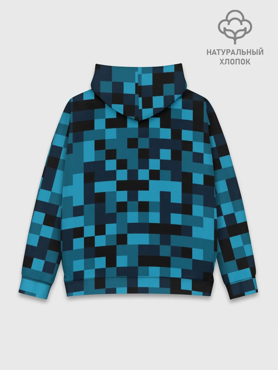 Худи мужской база хлопок / Minecraft, Пиксели