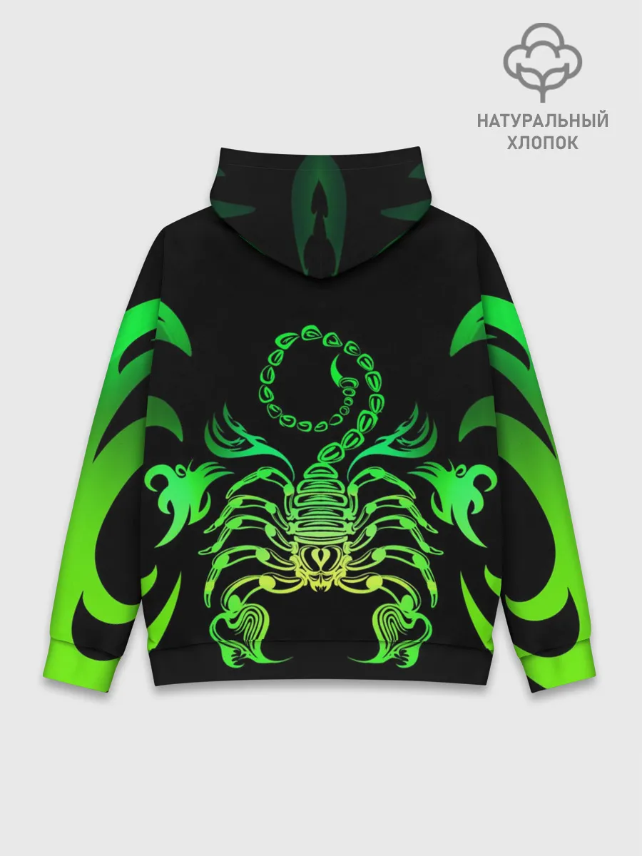 Худи мужской база хлопок / Acid scorpion