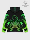 Худи мужской база хлопок / Acid scorpion