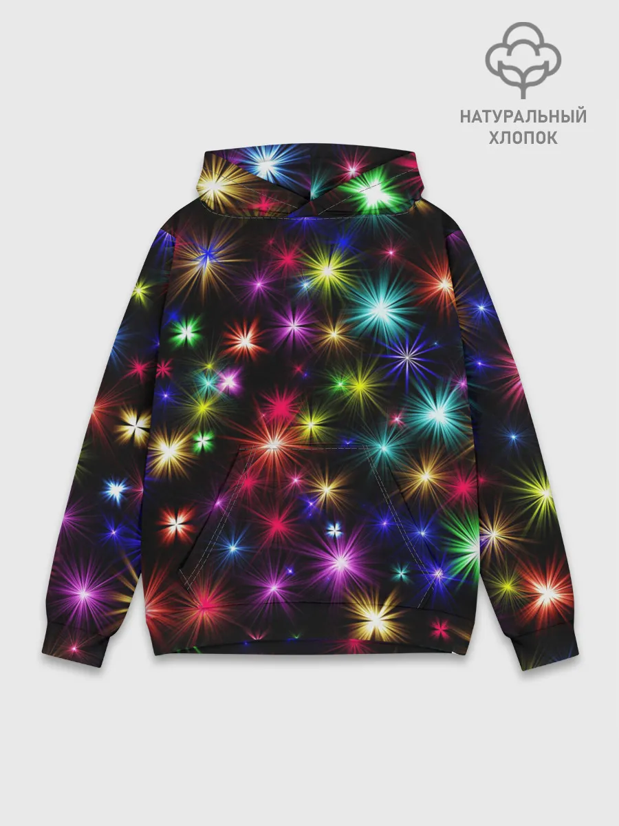 Худи мужской база хлопок / ПРАЗДНИЧНЫЕ ОГОНЬКИ