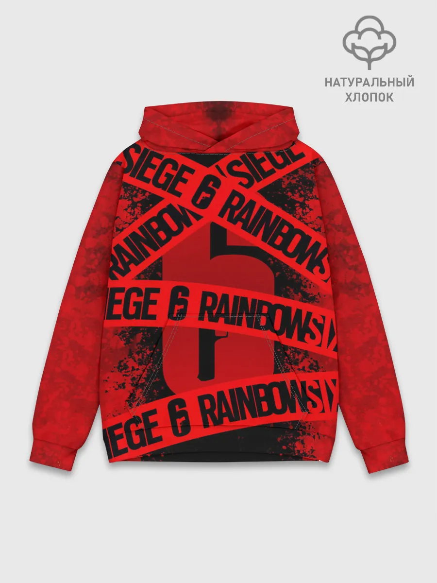 Худи мужской база хлопок / Rainbow Six Siege: Опасно для жизни.