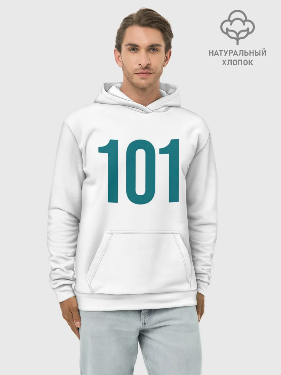 Худи мужской база хлопок / Squid game - Чан Док Су 101